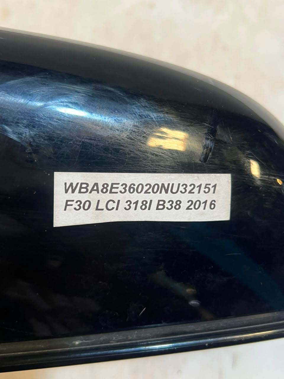2016 BMW F30 B38 LCI 318i Wing Mirror LEFT SIDE E1013079 RHD OEM