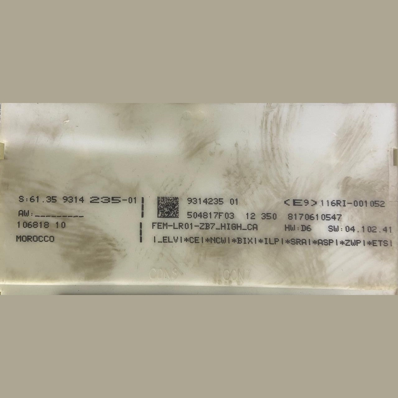 OEM BMW 320d N47N F30 2013 ENGINE CONTROL UNIT ECU KIT DDE 8573259 BOSCH
