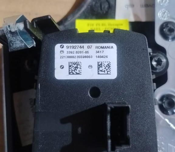 BMW 5 6 7  F01 F10 F12 SERIES LIGHT CONTROL ELEMENT HEADLIGHT SWITCH- 9192744