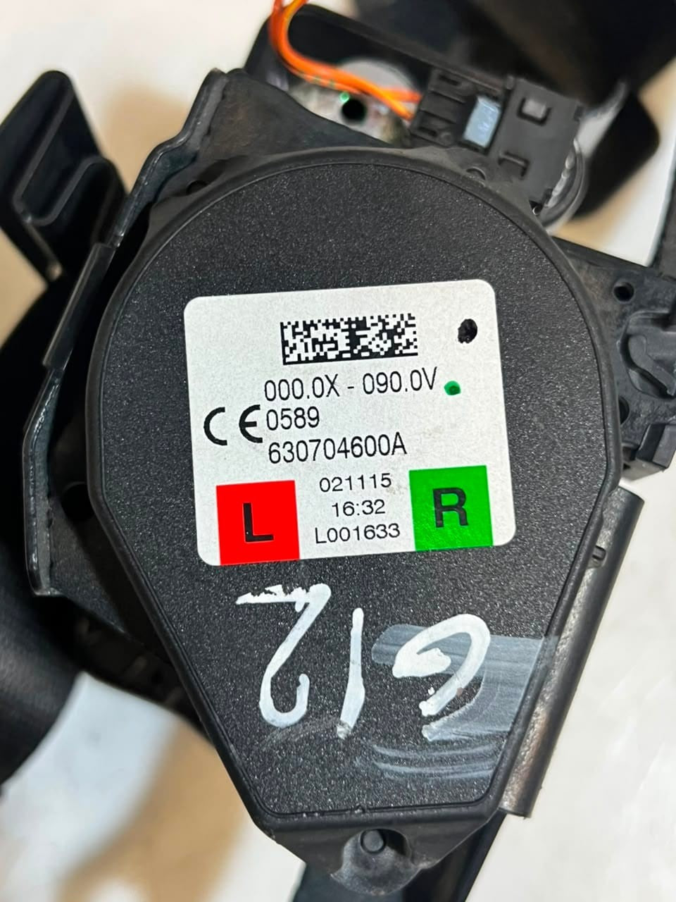 2015-2023 BMW 7 Series G11 G12 Seat Belt REAR 630704600A OEM