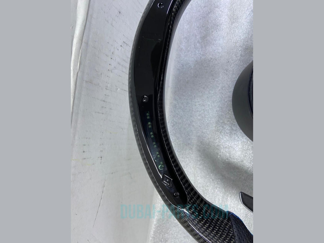 Carbon Fiber Steering Wheel FOR BMW F30 F32 Series MSport With Paddle Shifts LED
