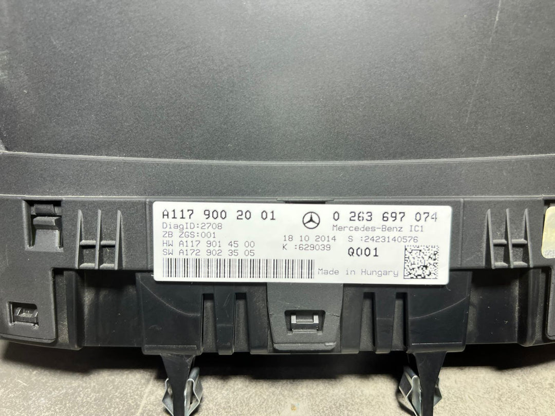 14-17 Mercedes-Benz W117 CLA Instrument Cluster Speedometer A117 9002001 OEM