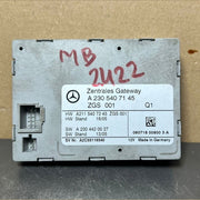 2001-2007 Mercedes-Benz W230 SL Central Gateway Control Module A230 5407145 OEM