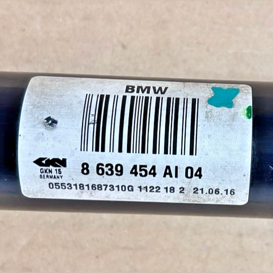 BMW 7 SERIES G11 G12 750IX N63 REAR RIGHT OUTPUT SHAFT DRIVE AXLE  3320- 8639454