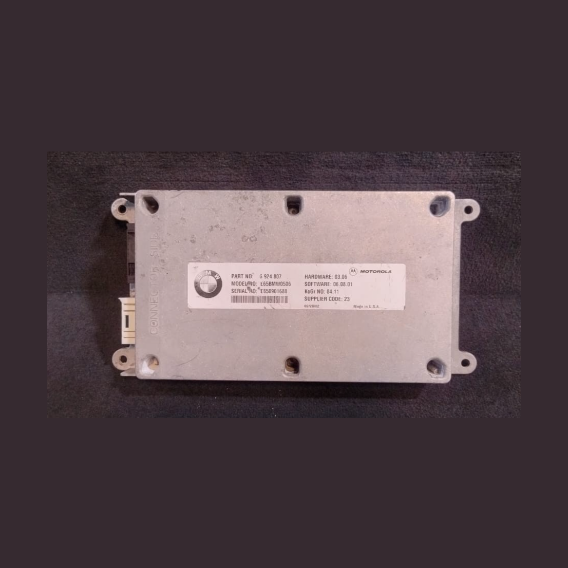 BMW E65 E66 745i 745Li 750Li  TELEPHONE TRANSMITTER RECEIVER - 6924807