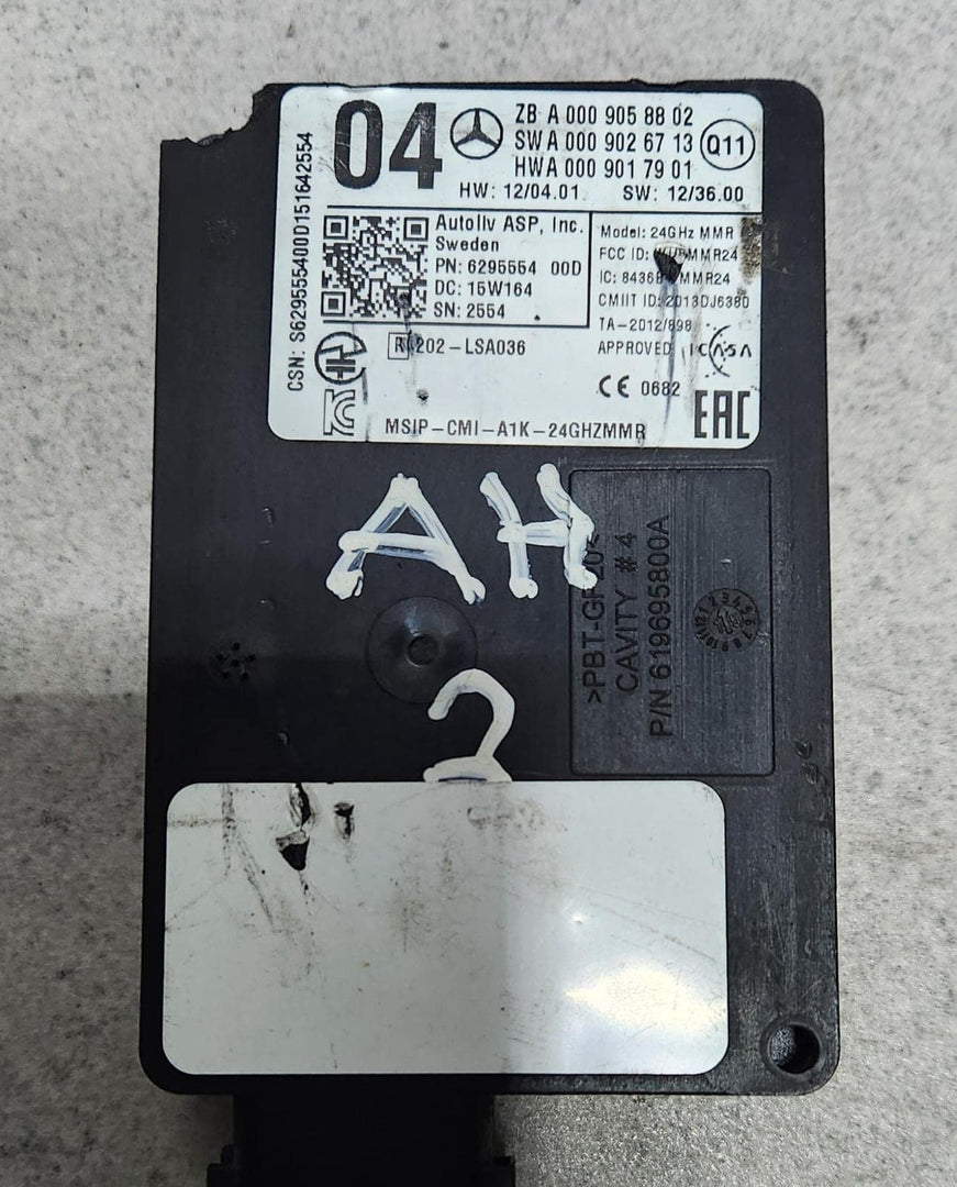 2014 Mercedes-Benz E63 AMG Blind Spot Radar Sensor A0009058802 W166 GLE W212 E63