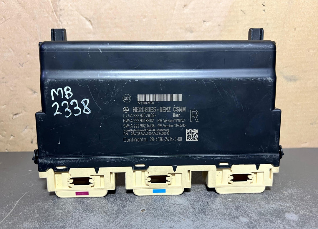 14-18 Mercedes W222 S-Class AMG Rear Right Seat Control Module A222 9002808 OEM