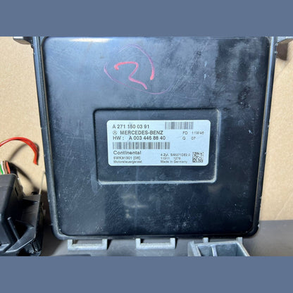10-14 Mercedes-Benz W204 ECU Modulo Controllo Motore Interruttore Chiave...