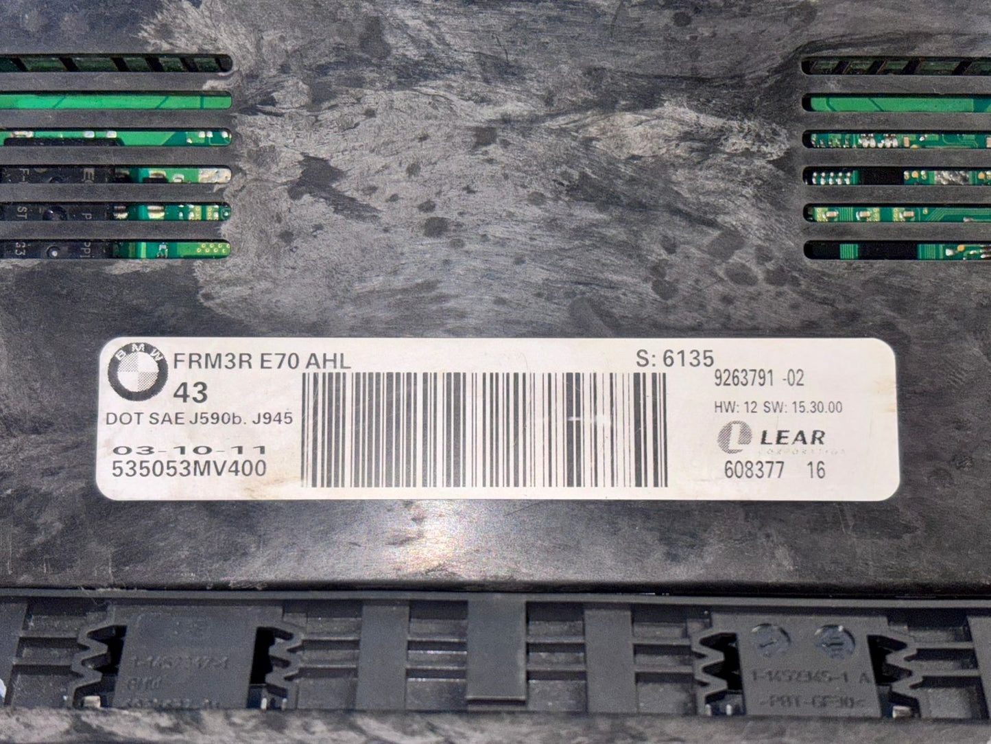 Bmw X5 E70 FRM Footwell Module Genuine 9263791 -9170453 - 9287251 LOTS 3PCS