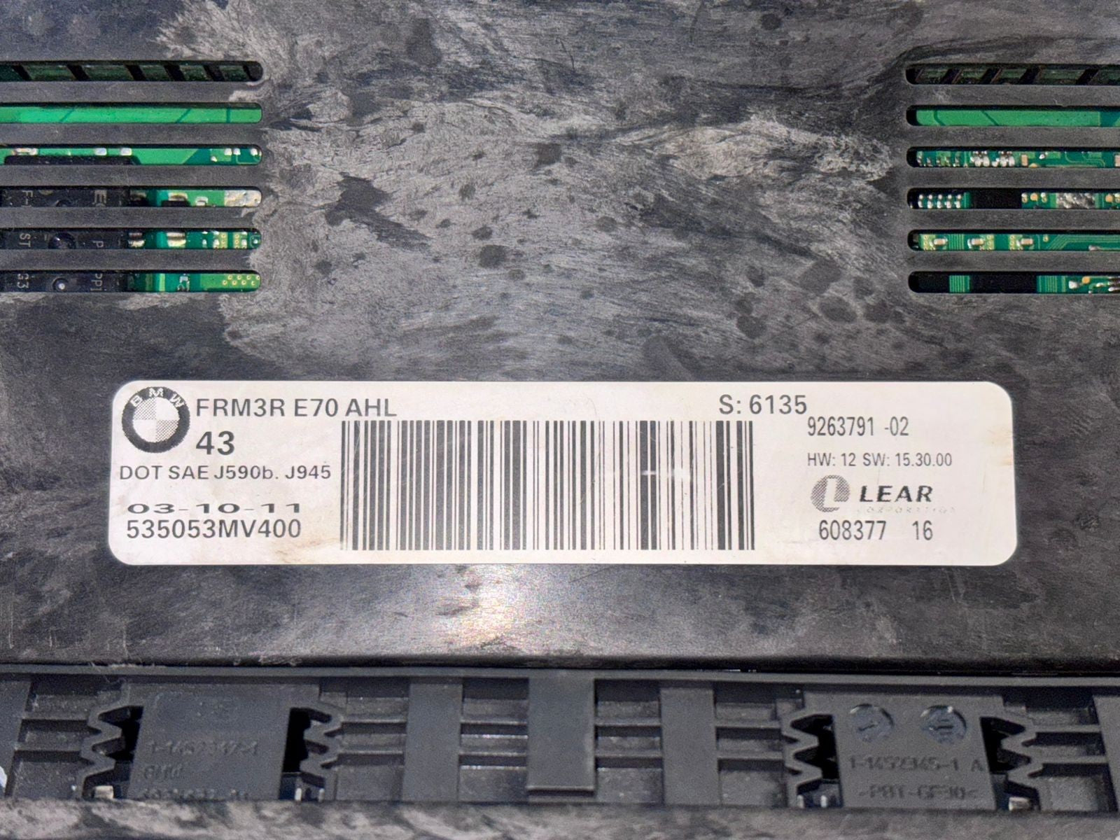 Bmw X5 E70 FRM Footwell Module Genuine 9263791 -9170453 - 9287251 LOTS 3PCS