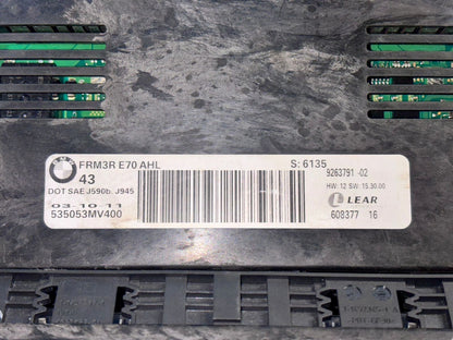 Bmw X5 E70 FRM Footwell Module Genuine 9263791 -9170453 - 9287251 LOTS 3PCS