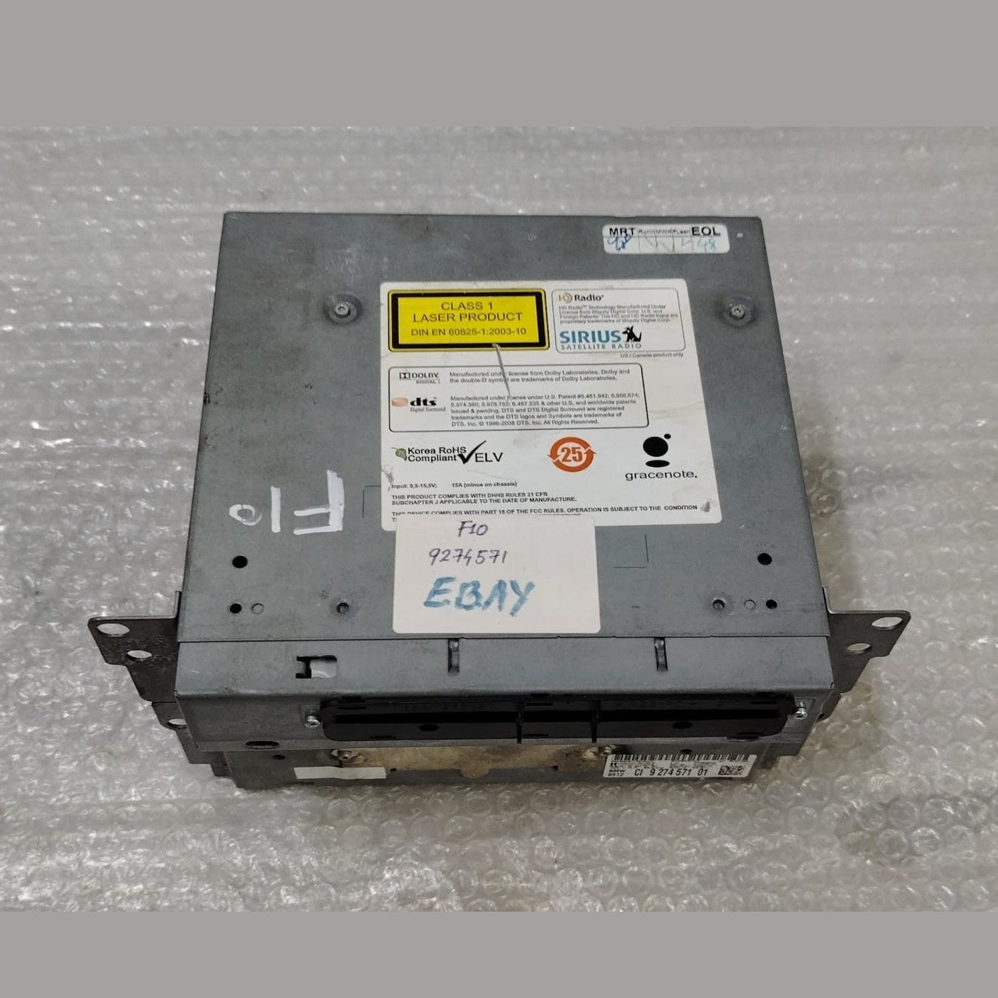 OEM BMW F02 F01 F10 F12 F13 RADIO NAVIGATION CD PLAYER HEADUNIT OEM 9274571