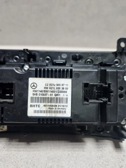 Mercedes Climate Control Panel A2129008711 E-Class W212 and E Coupe W207