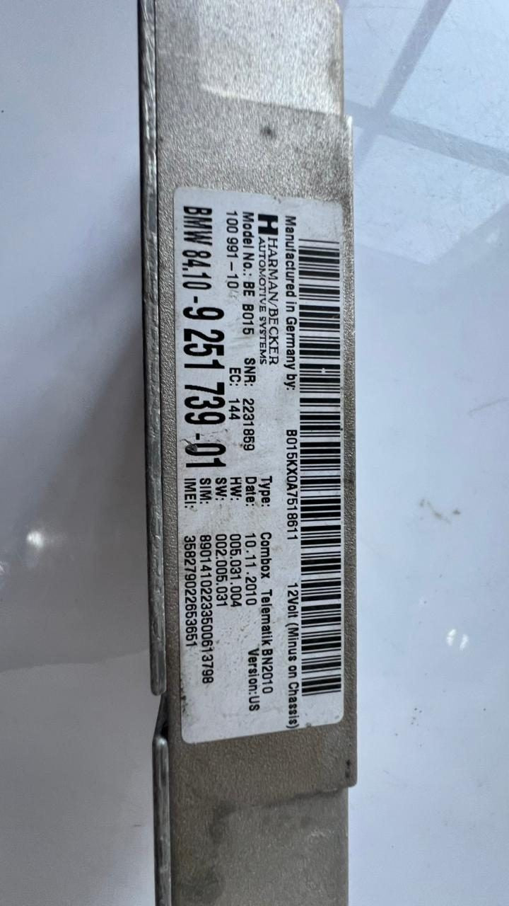 2009-13 BMW 535i Telematics Control Module 9251739 5' 7' 528i 550i 740Li