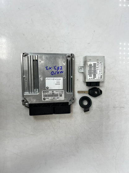 2008 BMW X3 E83 M57D Engine Control Unit ECU SET DDE+ EWS +1KEY 7805287 OEM
