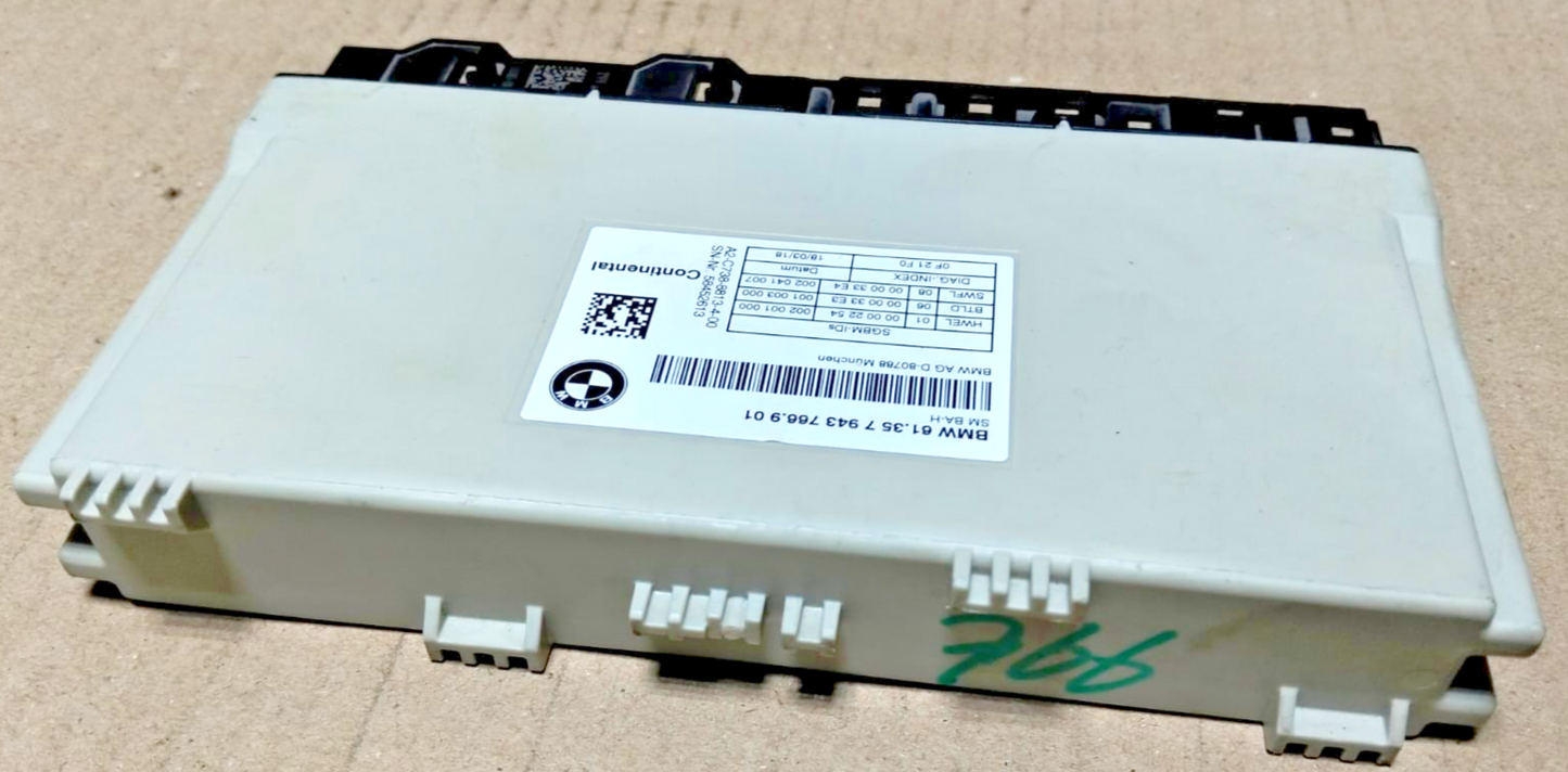2018-2019 BMW 530E G30 - Front SEAT Control Module 7943766