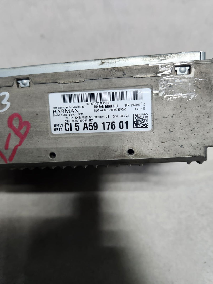 2022 BMW M340i Audio Radio Navigation Receiver Module 5A59176 M340i and 530i 