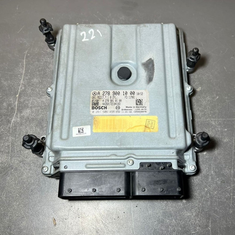 07-12 Mercedes W221 S-Class Engine Control Module Unit ECM ECU A278 9001000 OEM