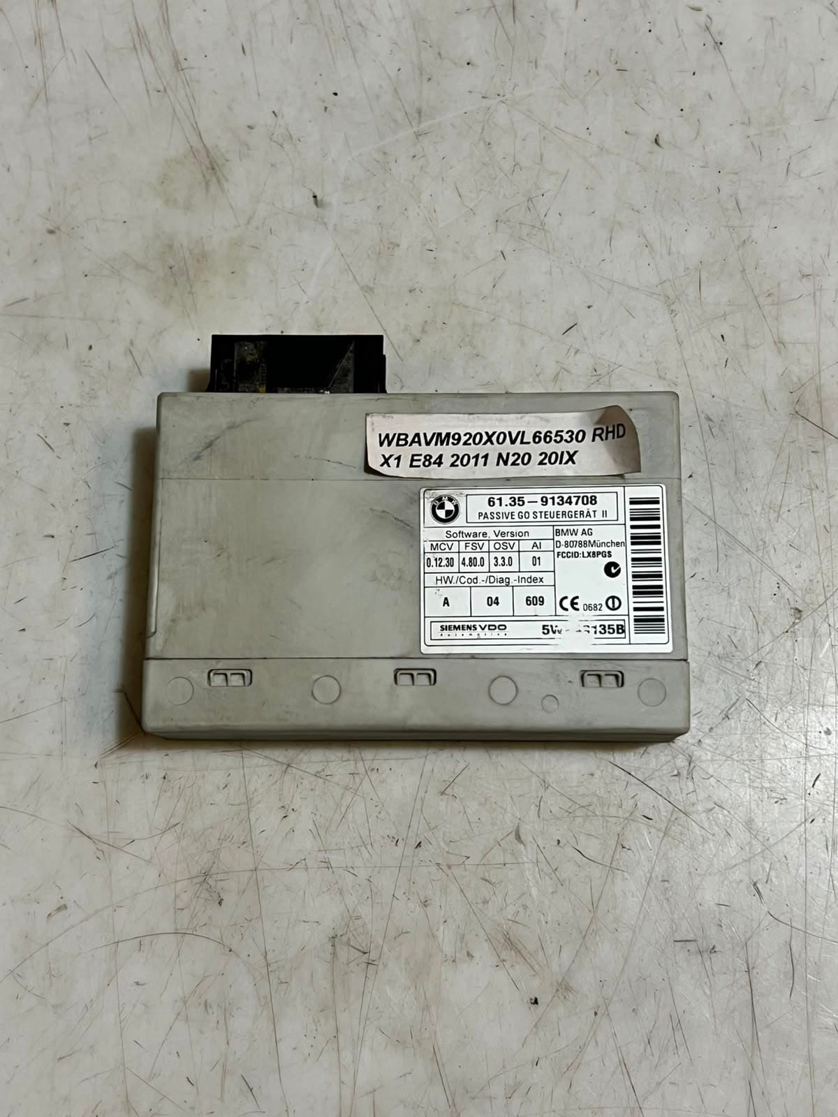 2007-2015 BMW E82 E84 E88 E90 E91 335i Passive Go Control Unit 6135 9134708