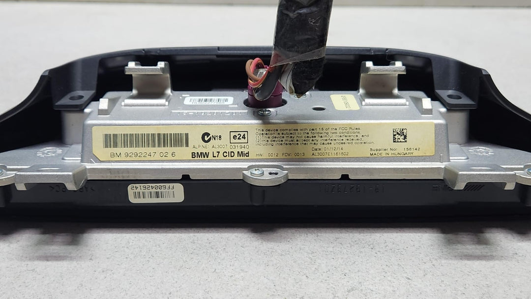 BMW Central Information Display 6.5 inch 9292247 F30 F31 F32 F33 F34 F36 OEM 
