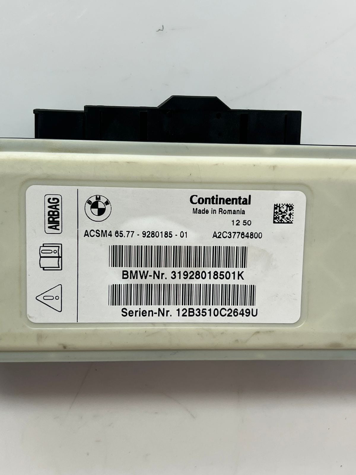 2012-2013 BMW X3 5' 6' 7' F25 F01 F02 F03 F10 F11 SRS Control Unit 9280185