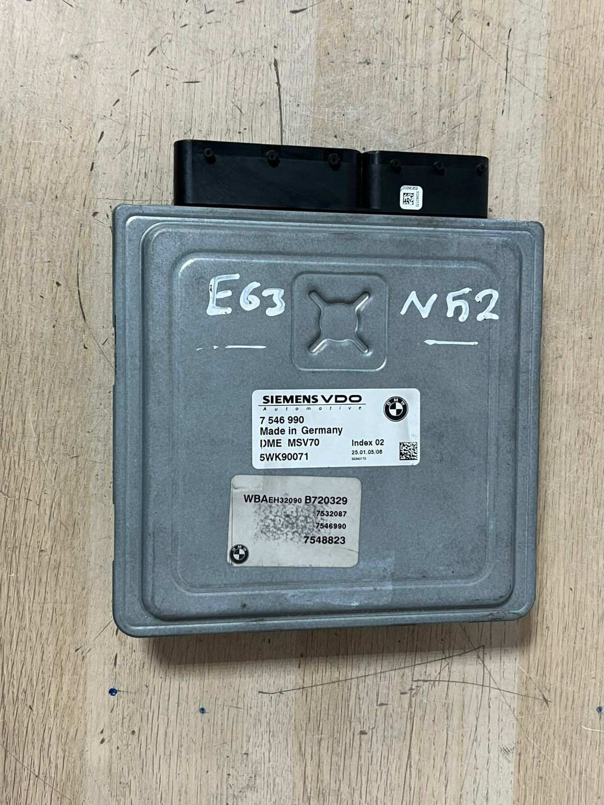 BMW E60 E63 E64 530i 630i N52 258HP ECU Kit DME 7546990 + CAS2 + Key Automatic
