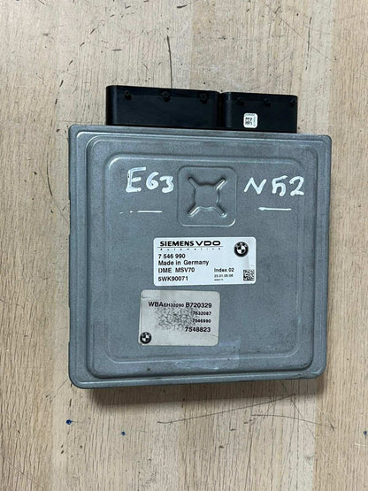 BMW E60 E63 E64 530i 630i N52 258HP ECU Kit DME 7546990 + CAS2 + Key Automatic