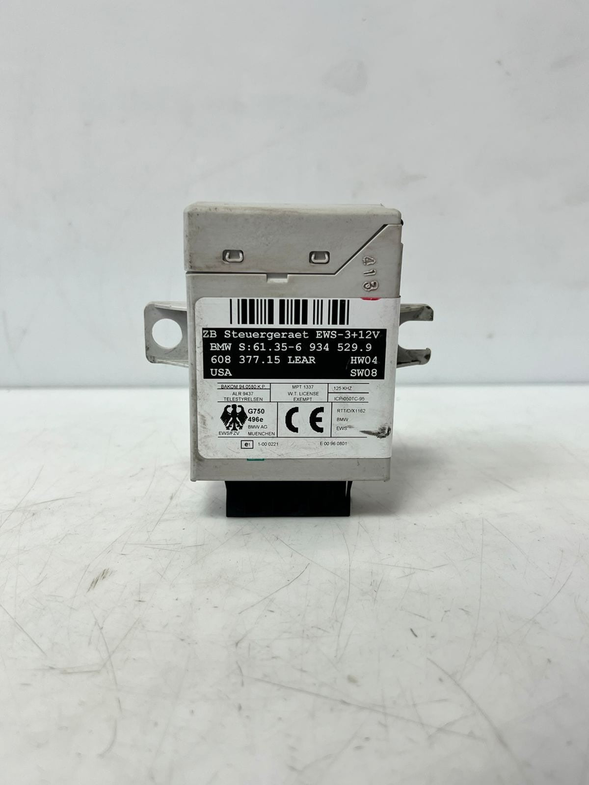2004-2011 BMW X3 E83 EWS 12V Immobilizer Control Unit 6934529 OEM