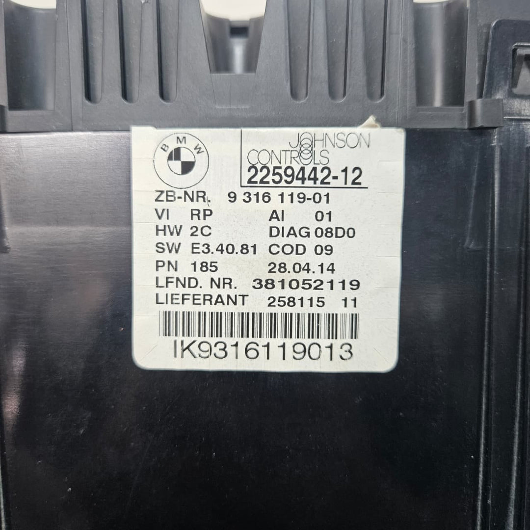 OEM BMW 3 Series E90 E91 E92 E93 X1 E84 Instrument Cluster 9316119