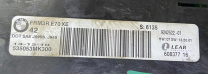 OEM BMW X5 E70 E71 E72 Headlight Control Module Unit FRM3R 9242522