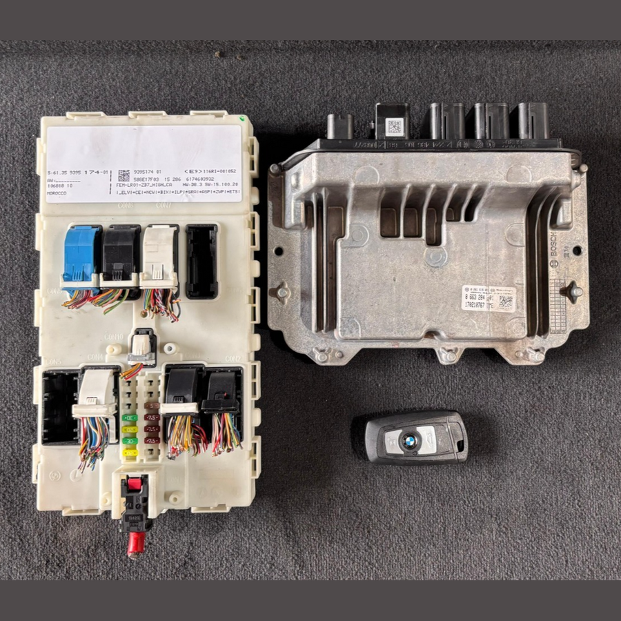 OEM BMW F20 B38 2016 ENGINE CONTROL UNIT ECU SET WITH KEY BOSCH - 8663284