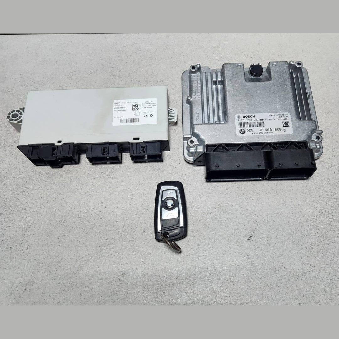 2017 BMW X3 Engine Control Unit DDE 8598806 F25 2.0D DIESEL ECU SET 