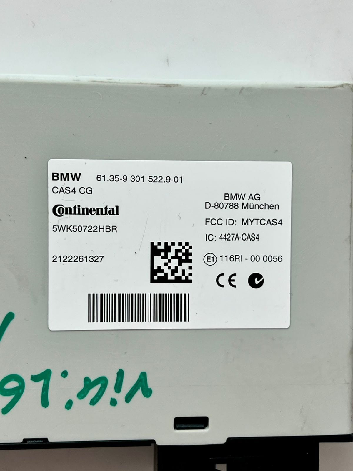 BMW X3 F25 Diesel 2.0dX N47N Engine ECUs Kit DDE 8572418 CAS +1 Key CAS4 Manual