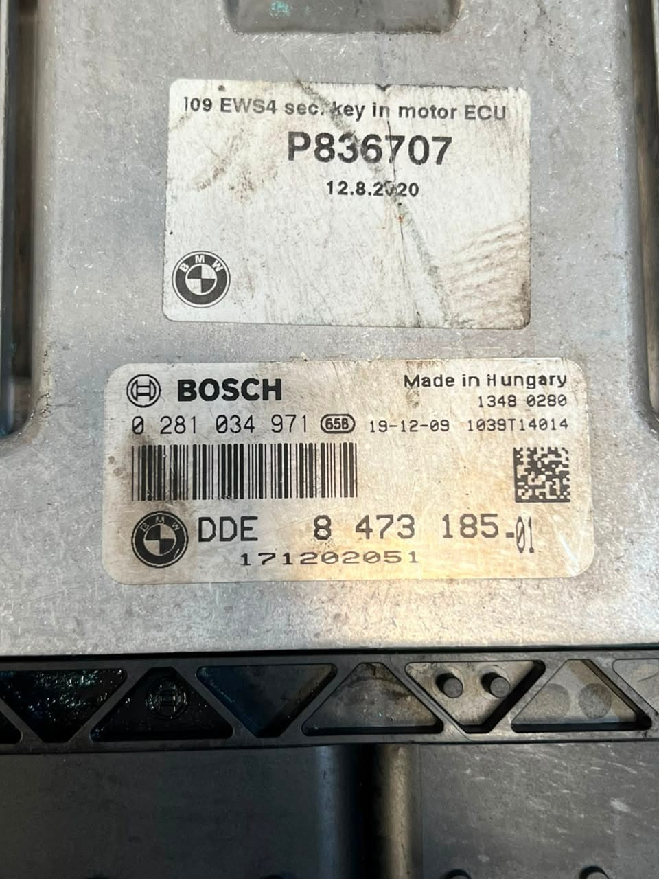 BMW X1 2' 3' F20 F21 F30 F31 F35 F46 Engine Control Unit ECU only DDE 8473185