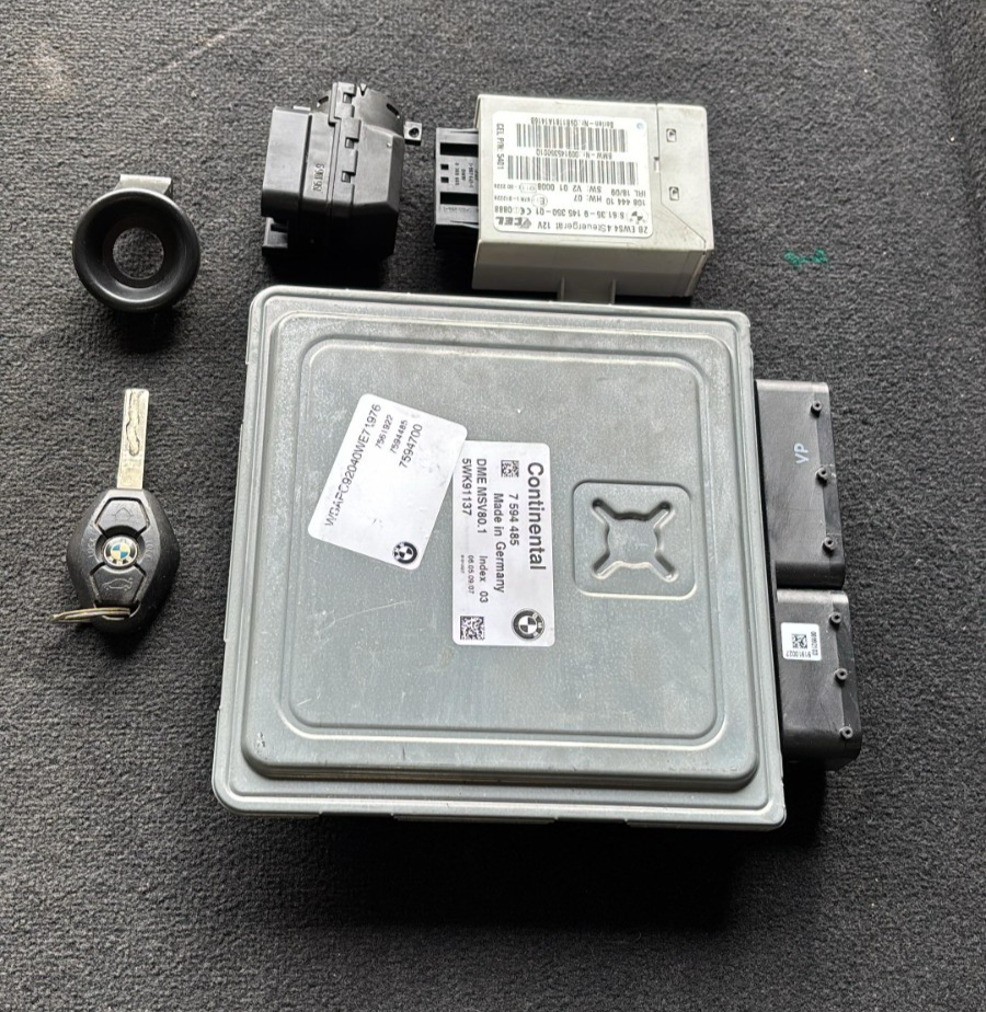 BMW E92 328XI AWD N51 MSV80.1 ECU DME CAS KEY UNIT SET OEM 7594485