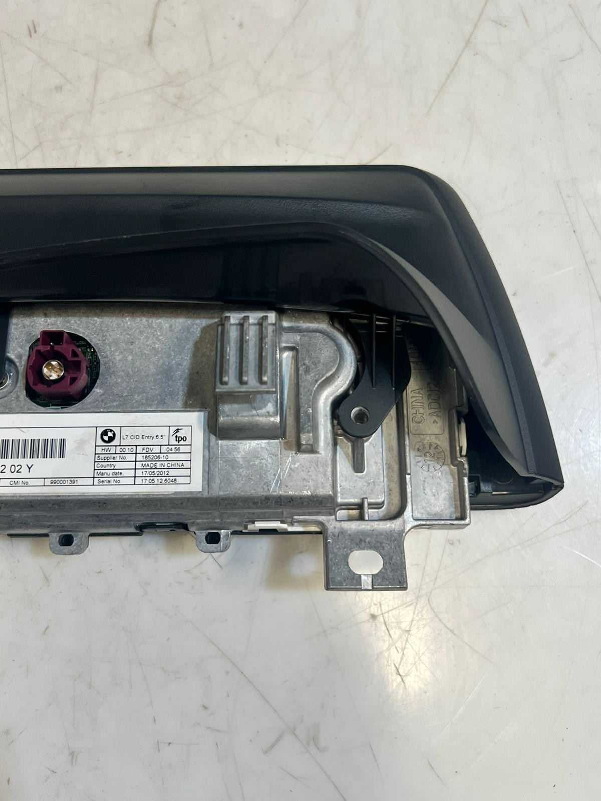 BMW 1 SER 116I F20 F21 Dashboard Multimedia 6.5 CID Display Screen 9262752 RHD