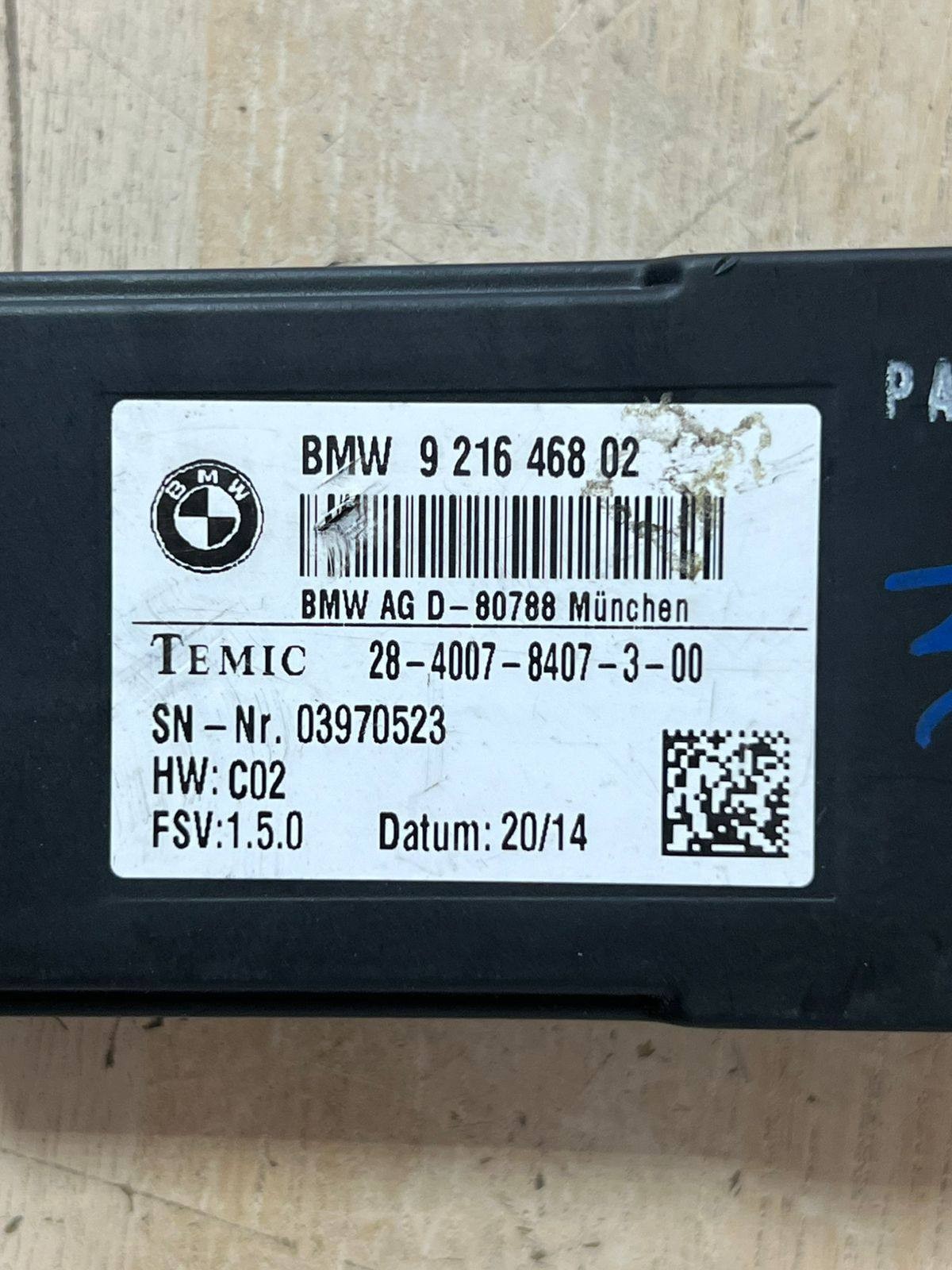 BMW X7 F25 X3 F15 X5 F16 X6 HEATED SEAT CONTROL MODULE P/N 9216468