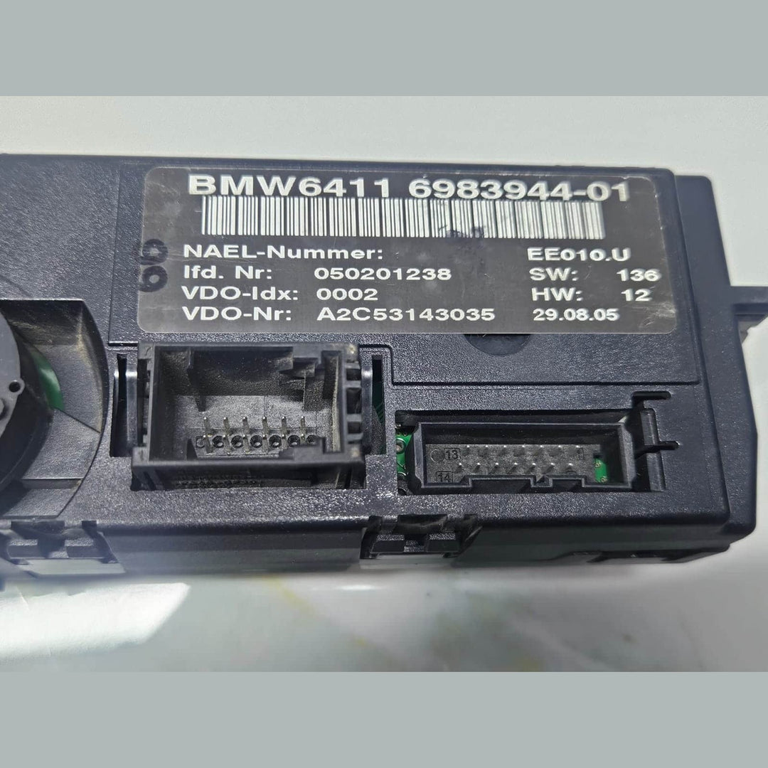 2006 BMW 330i 3 Series E90 Climate Control Panel 6983944 OEM