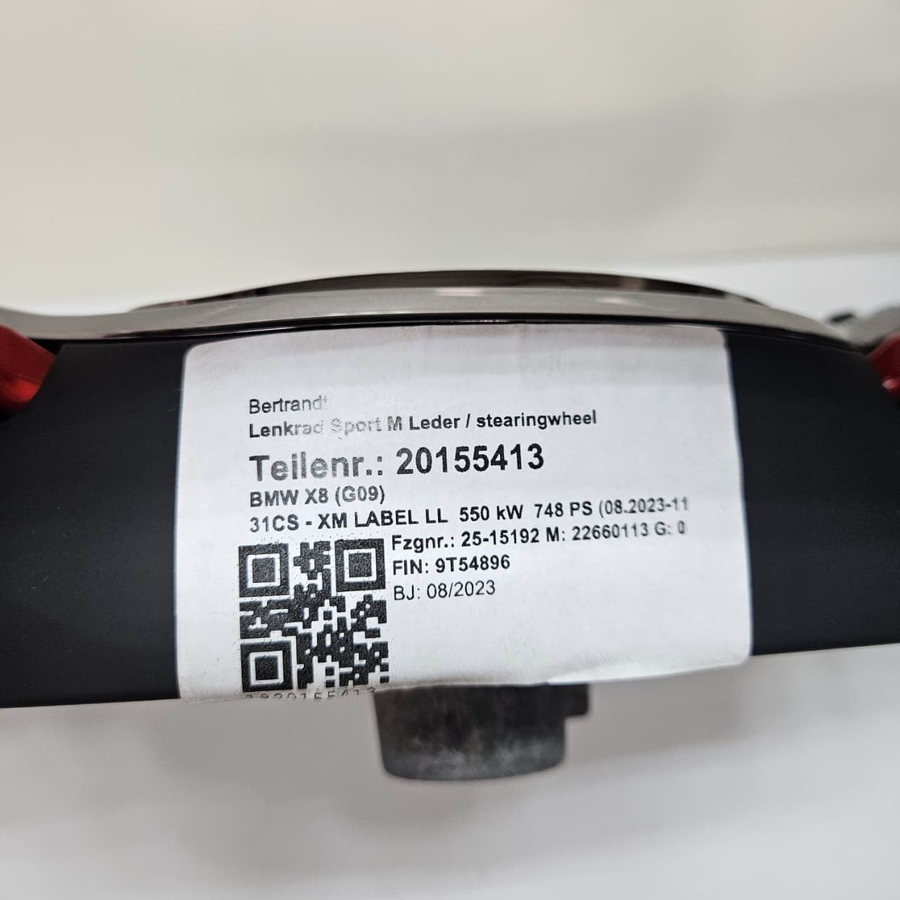 2023 BMW XM Label G09 M-Sport Steering Wheel 5A660A5 ONLY 