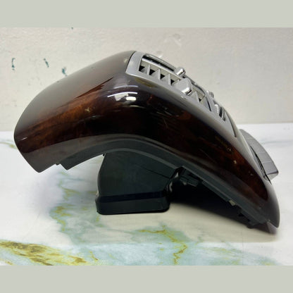 07-13 Mercedes W221 S600 S400 Rear Center Console A/C Air Vent Trim Wood OEM