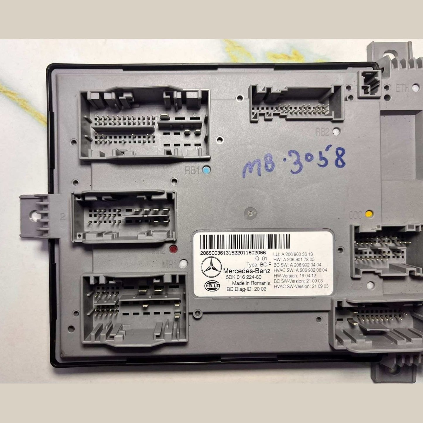 Mercedes W206 BCM Body Control Unit On Board Power Distribution Control Unit A 2