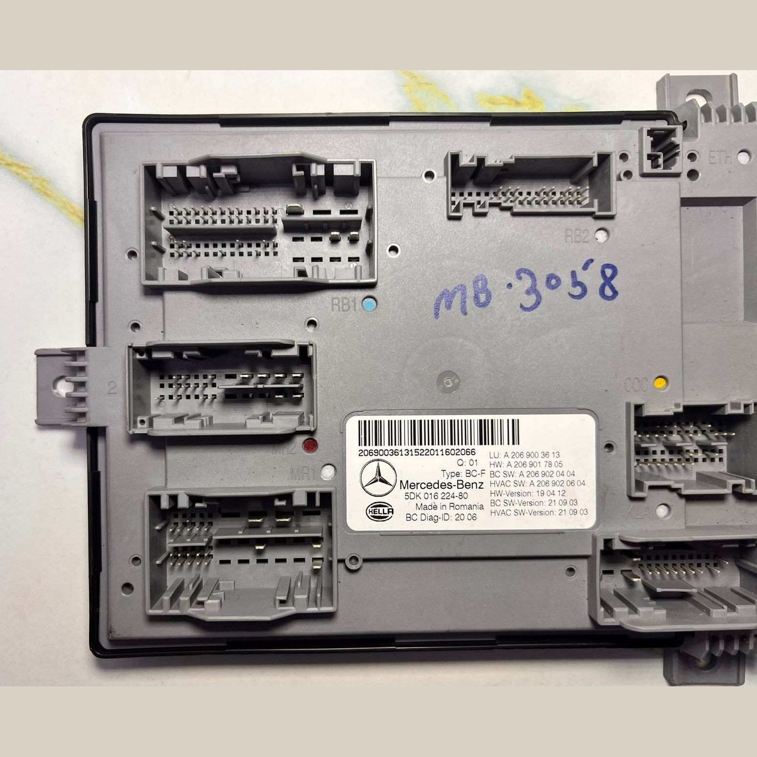 Mercedes W206 BCM Body Control Unit On Board Power Distribution Control Unit A 2