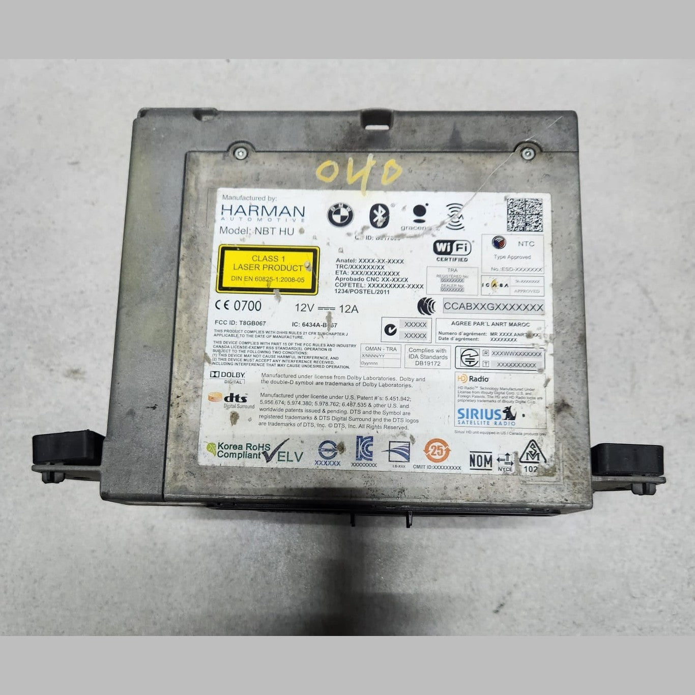 2011-2013 BMW 528i Radio Navigation Head Unit 9311040 5 Series F10 528i 535i 