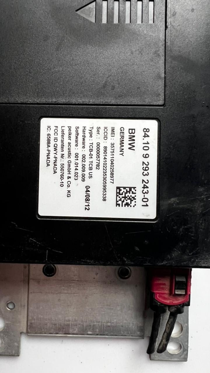 2012-2015 BMW M5 f10 Telematic Control Module 9293243
