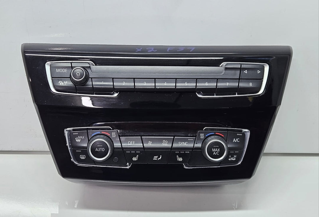 9371457-2015-2020 BMW X2 F39 RHD Audio Climate Control Unit OEM