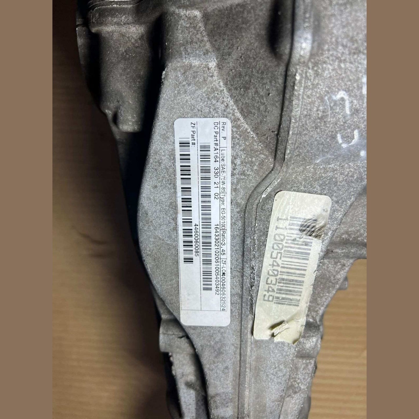 2004-2011 Mercedes-Benz ML350 Front Differential A1643302102/ Ratio 3.45