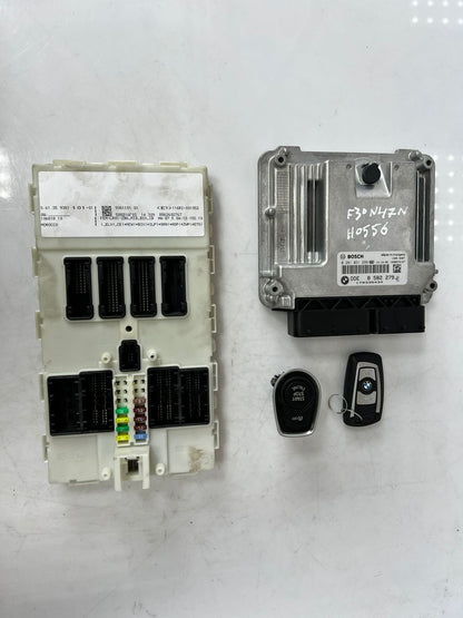 BMW F30 N47N Engine Control Unit ECU COMPLETE SET DDE + FEM + 1KEY 8582279