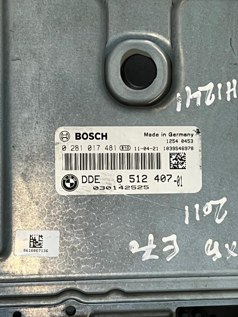 2011 BMW X5 E70 LCI Engine Control Unit ECU SET DDE+ CAS3+ 1KEY 8512407 OEM