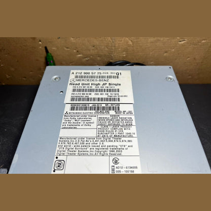 2012–2014 Mercedes-Benz W212 E-Class Head Unit CD Player A212 9005725 OEM