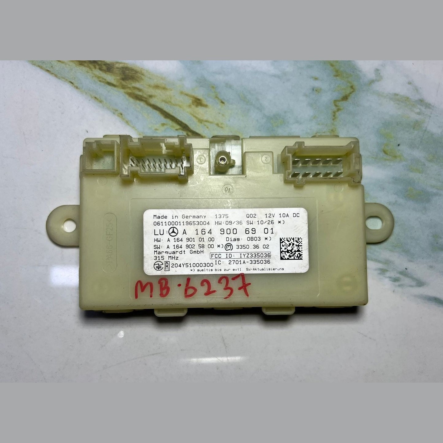 2010-2013 Mercedes GL450 Keyless Go Control Unit A1649006901 X164 GL450 GL550